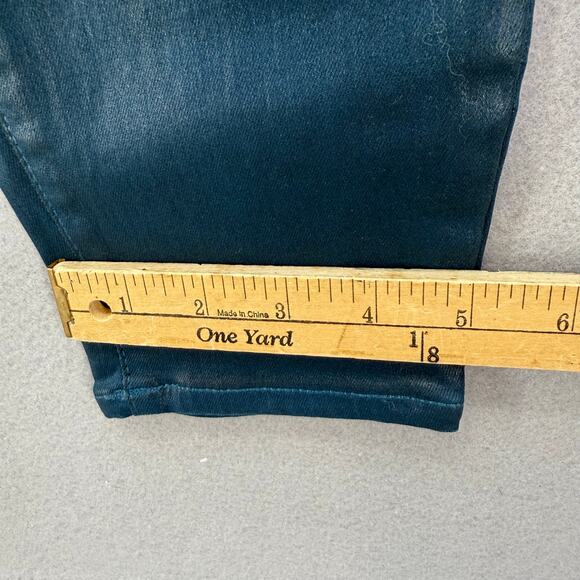 7 for All Mankind Jeans Women's 26 (2)Teal Blue High Waist Ankle Skinny NWT - Picture 16 of 16